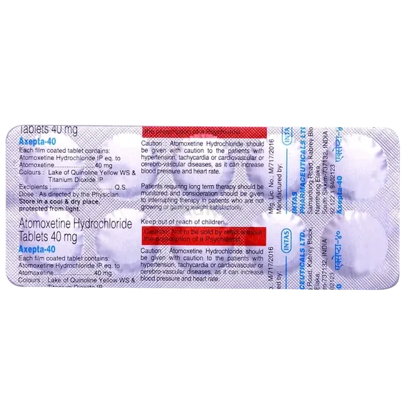 axepta 40mg tablet 10's